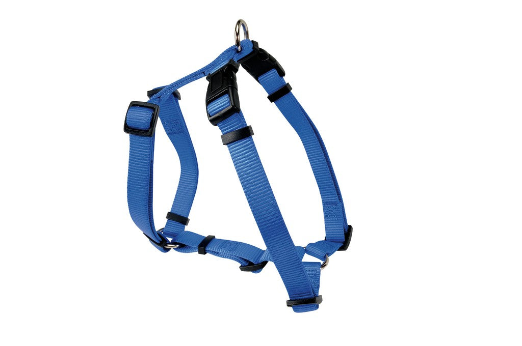 Pettorina Camon tripla regolazione in nylon blu 25mm per cani taglia grande con fibbia a sgancio rapido Pettorina Camon tripla regolazione in nylon blu 25mm per cani taglia grande con fibbia a sgancio rapido